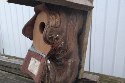 Boot bird box. Suggested donation £10
