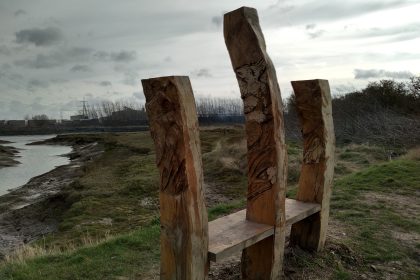 Carved Seat at kingfisher point