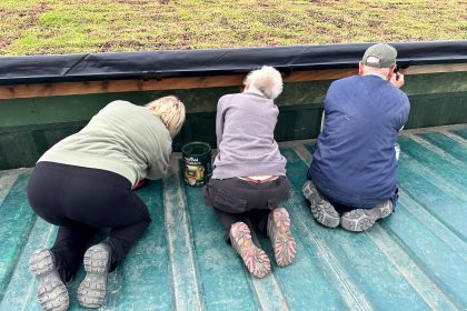 All hands to painting the soffits